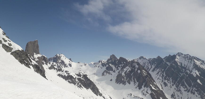 la Pierra Menta depuis le col de Charbonnière la Pierra Menta depuis le col de Charbonnière
