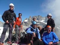 Au sommet et en face de la Meije Au sommet et en face de la Meije